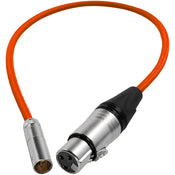 Kondor Blue Mini-XLR Male to XLR Female Audio Cable for Canon C70 & BMPCC 6K/4K (Red, 16