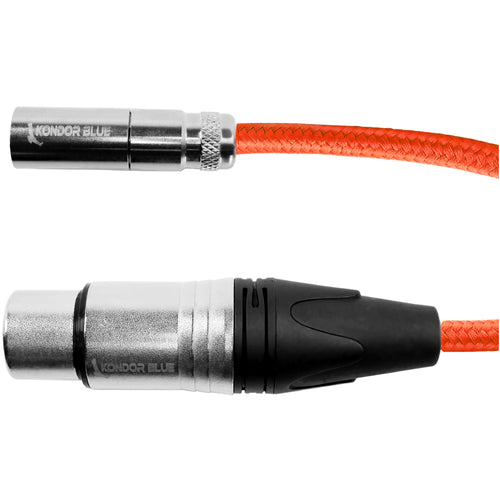 Kondor Blue Mini-XLR Male to XLR Female Audio Cable for Canon C70 & BMPCC 6K/4K (Red, 16