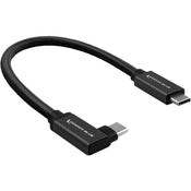 Kondor Blue Right-Angle USB-C 3.1 Gen 2 Cable (8.5