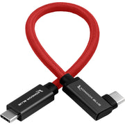 Kondor Blue Right-Angle USB-C 3.1 Gen 2 Cable (8.5