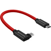 Kondor Blue Right-Angle USB-C 3.1 Gen 2 Cable (8.5