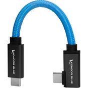 Kondor Blue Right-Angle USB-C 3.1 Gen 2 Cable (5