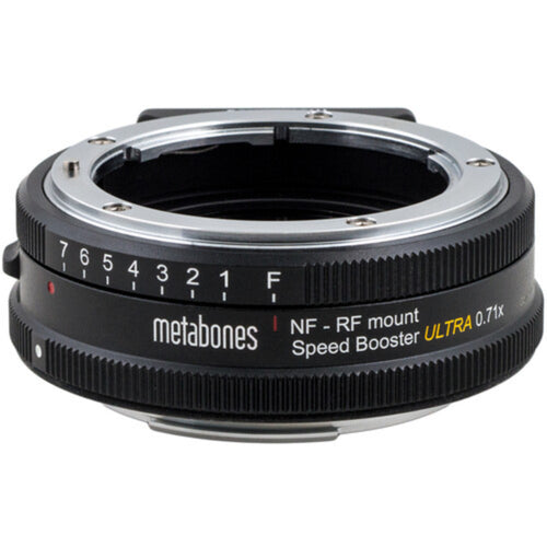 Metabones Nikon G to Canon RF-Mount Speed Booster Ultra 0.71x Adapter with Tripod Foot (Black)