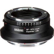 Metabones Nikon F to Fujifilm G-Mount (GFX) Expander 1.26x with Tripod Foot (Black)