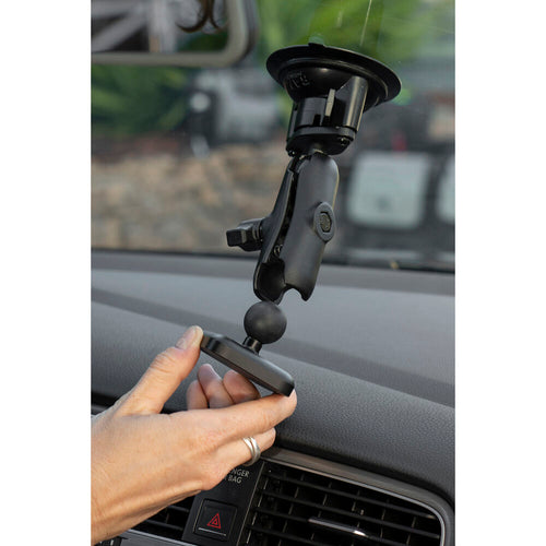 Peak Design Mobile - Car Mount 1in Ball Adapter v2 - Qi2 Charging - Black