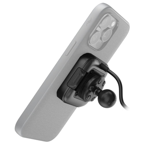 Peak Design Mobile Motorcycle Mount 20mm Ball Adapter: Locking & Charging Black