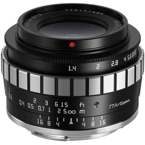 TTArtisan 23mm f/1.4 Lens (APS-C) Black with Silver