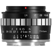 TTArtisan 23mm f/1.4 Lens (APS-C) Black with Silver