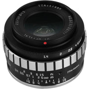 TTArtisan 23mm f/1.4 Lens (APS-C) Black with Silver