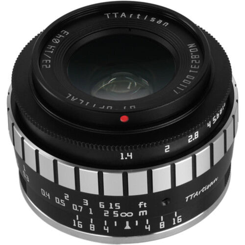 TTArtisan 23mm f/1.4 Lens (APS-C) Black with Silver