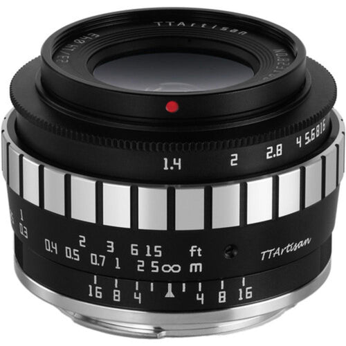 TTArtisan 23mm f/1.4 Lens (APS-C) Black with Silver