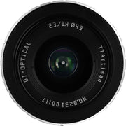 TTArtisan 23mm f/1.4 Lens (APS-C) Black with Silver