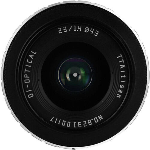 TTArtisan 23mm f/1.4 Lens (APS-C) Black with Silver