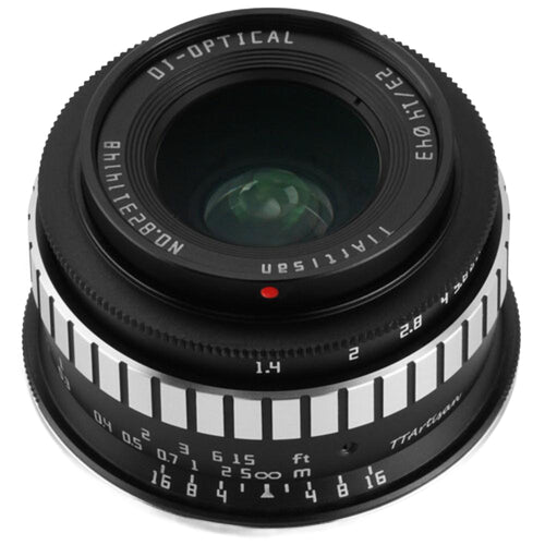 TTArtisan 23mm f/1.4 Lens (APS-C) Black with Silver