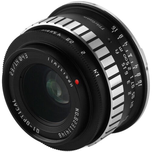 TTArtisan 23mm f/1.4 Lens (APS-C) Black with Silver