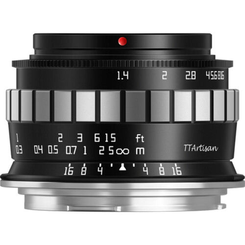 TTArtisan 23mm f/1.4 Lens (APS-C) Black with Silver