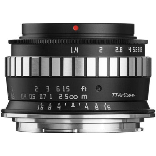 TTArtisan 23mm f/1.4 Lens (APS-C) Black with Silver