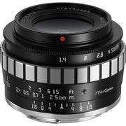 TTArtisan 23mm f/1.4 Lens (APS-C) Black with Silver