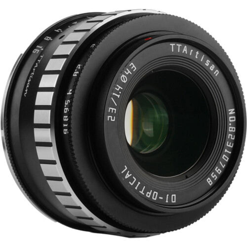TTArtisan 23mm f/1.4 Lens (APS-C) Black with Silver