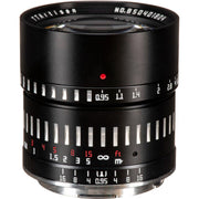 TTArtisan 50mm f/0.95 Lens Black with Silver