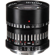 TTArtisan 50mm f/0.95 Lens Black with Silver