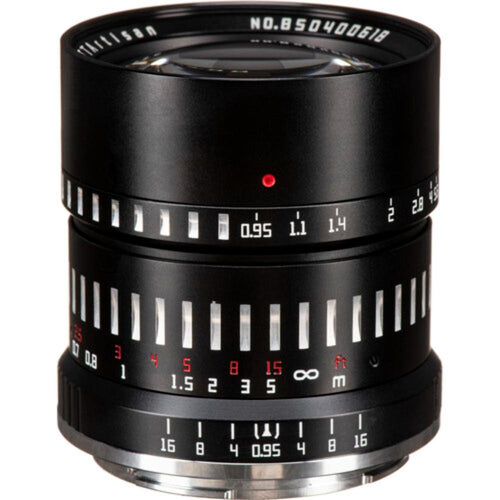 TTArtisan 50mm f/0.95 Lens Black with Silver