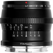 TTArtisan 50mm f/1.2 Lens Black