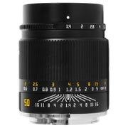 TTArtisan 50mm f/1.4 Lens Black