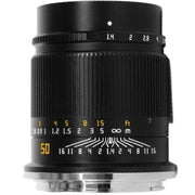 TTArtisan 50mm f/1.4 Lens Black