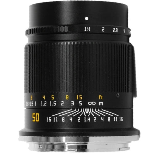 TTArtisan 50mm f/1.4 Lens Black