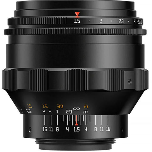 TTArtisan 75mm f/1.5 M42 Screw Mount Lens Black (Swirly Bokeh Lens)