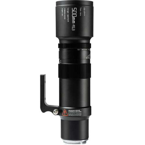TTArtisan 500mm f/6.3 Fujifilm GFX Mount Lens (Full Frame Cropping) Black