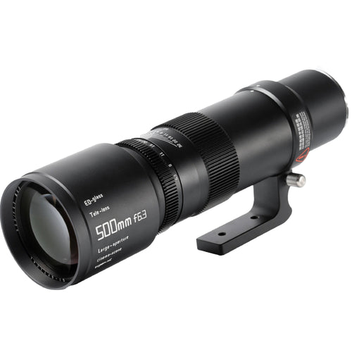 TTArtisan 500mm f/6.3 Fujifilm GFX Mount Lens (Full Frame Cropping) Black