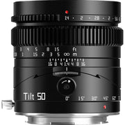 TTArtisan 50mm f/1.4 Tilt Lens Black