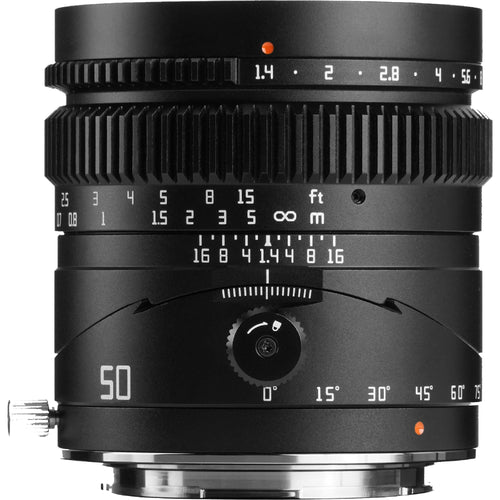 TTArtisan 50mm f/1.4 Tilt Lens Black
