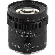 TTArtisan 50mm f/1.4 Tilt Lens Black