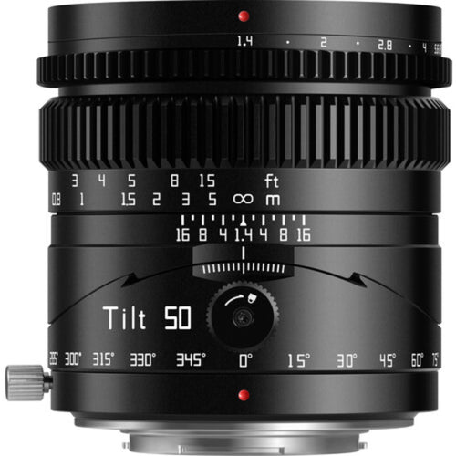 TTArtisan 50mm f/1.4 Tilt Lens Black