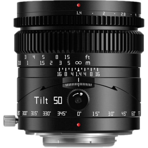 TTArtisan 50mm f/1.4 Tilt Lens Black