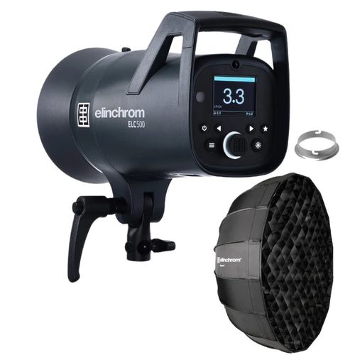 Elinchrom ELC 500WS Flash Softbox Bundle