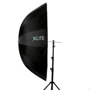 Xlite Deep Parabolic Black/Silver Umbrella