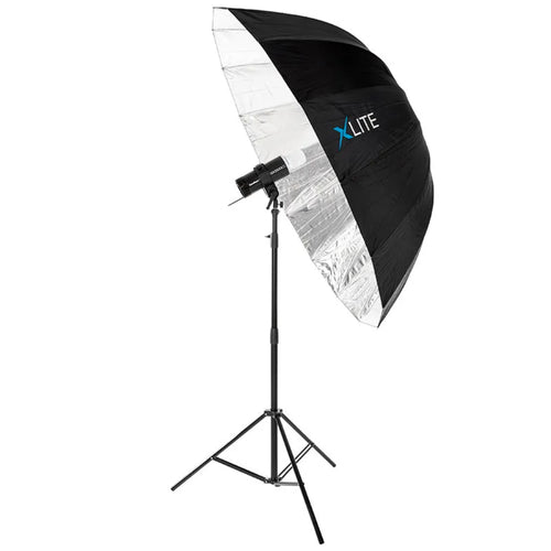 Xlite Deep Parabolic Black/Silver Umbrella