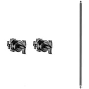 Xlite C Stand Boom Arm 107 cm with 2 Grip Heads In Black