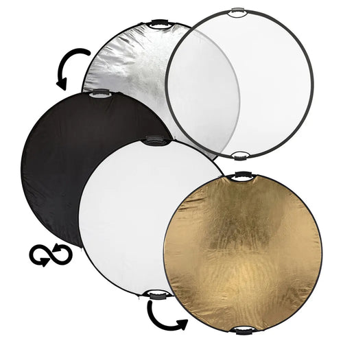 Xlite 105cm Premium 5-in-1 Reflector with Handles