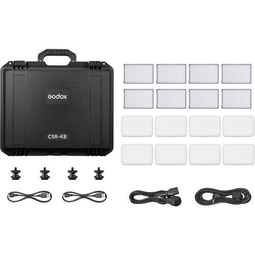 Godox C5R KNOWLED RGB Creative LED Light (Production 8-Light Kit)