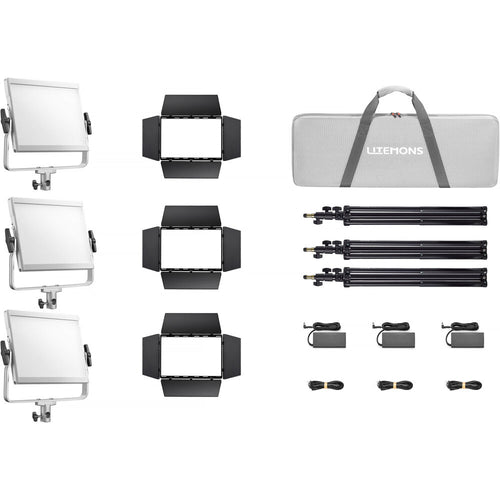 Godox Litemons LP600R RGB LED Light Panel (3-Light Kit)