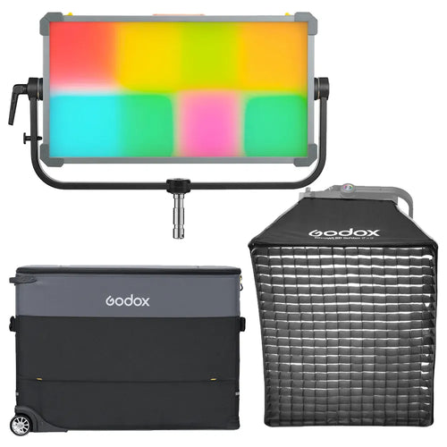 Godox KNOWLED P600R 1x2 RGB Panel Inc Case and Softbox