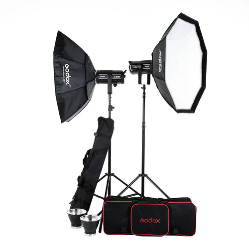 Godox SL-200III 2 Head LED Daylight Octa Softbox Kit