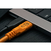 Tether Tools TetherPro Optima 10G USB-C 1.8m Straight to Right - Orange