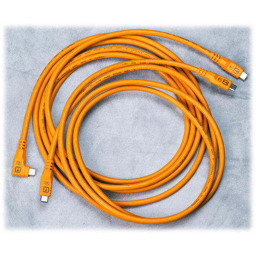 Tether Tools TetherPro Optima 10G USB-C 3m Straight to Straight - Orange