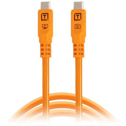 Tether Tools TetherPro Optima 10G USB-C 3m Straight to Straight - Orange